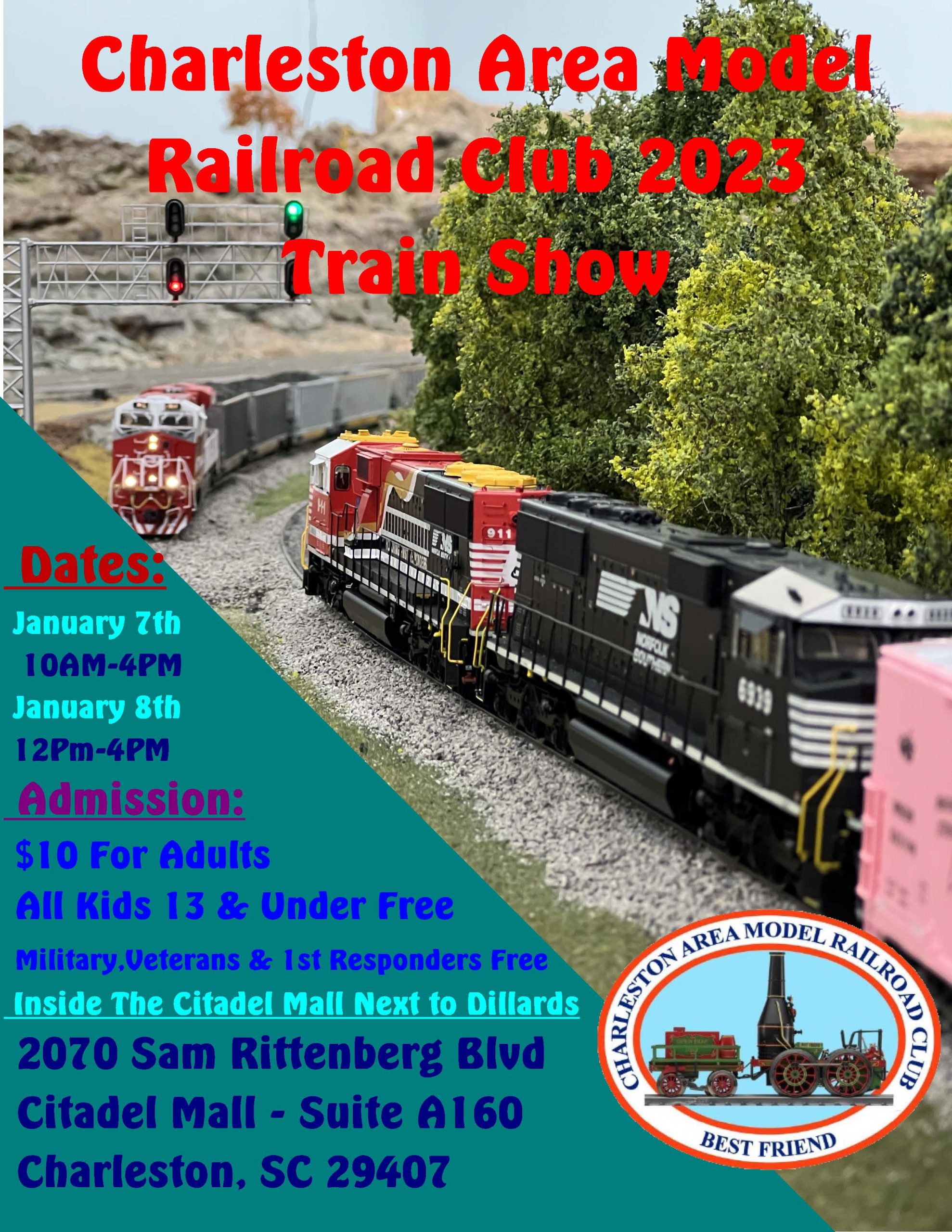 Charleston Area Model Railroad Club Train Show Citadel Mall
